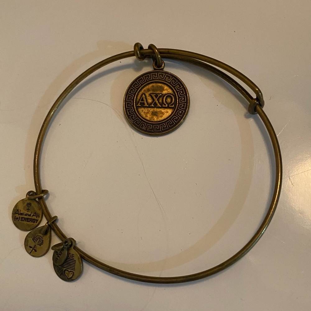 Alex and ani alpha chi omega bracelet